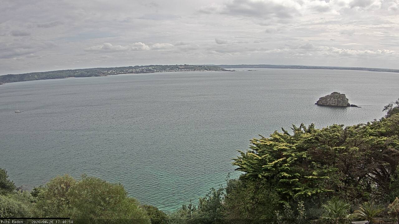 Vue mer en direct de la station