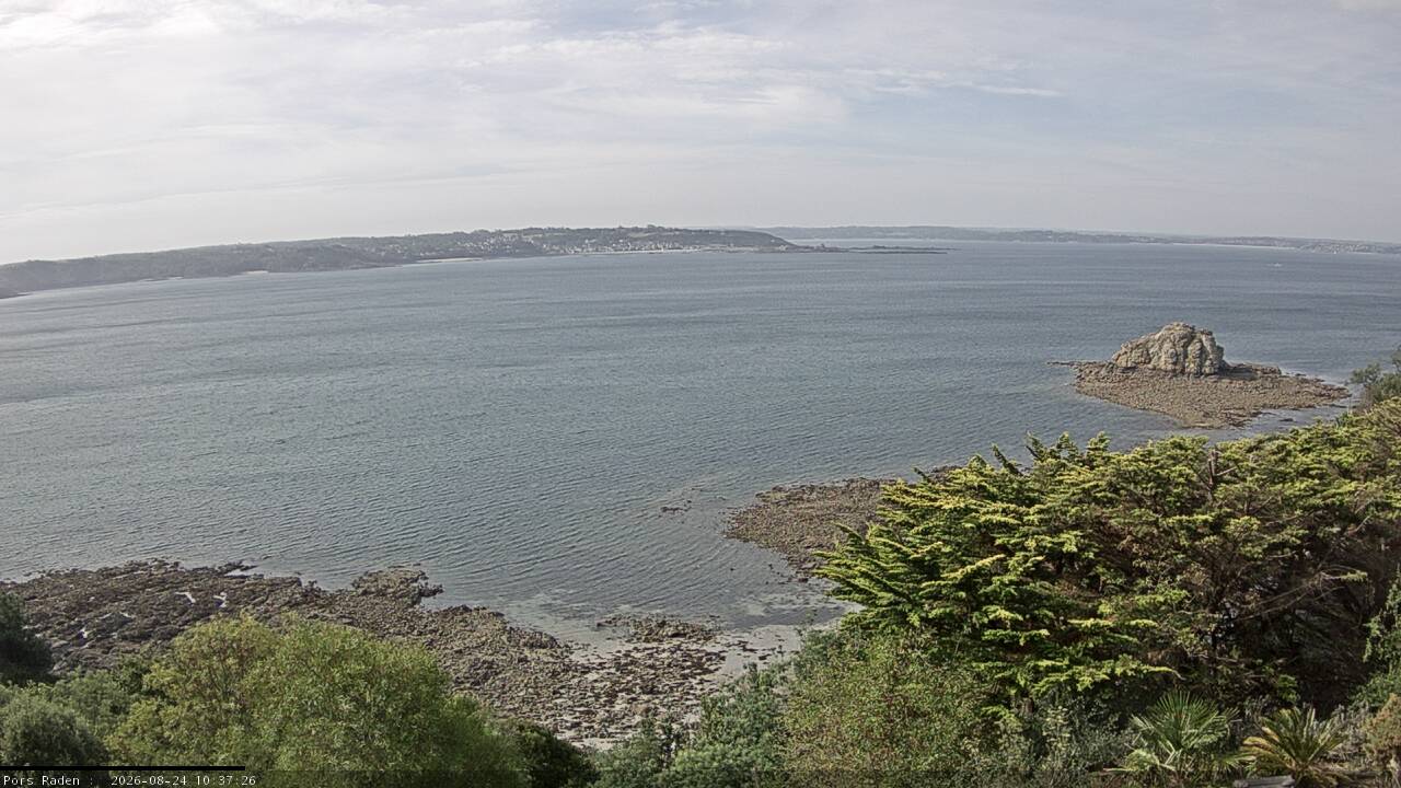 Vue mer en direct de la station