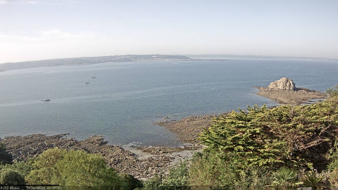 Vue mer en direct de la station