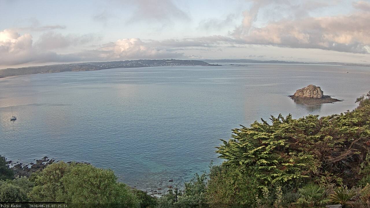 Vue mer en direct de la station