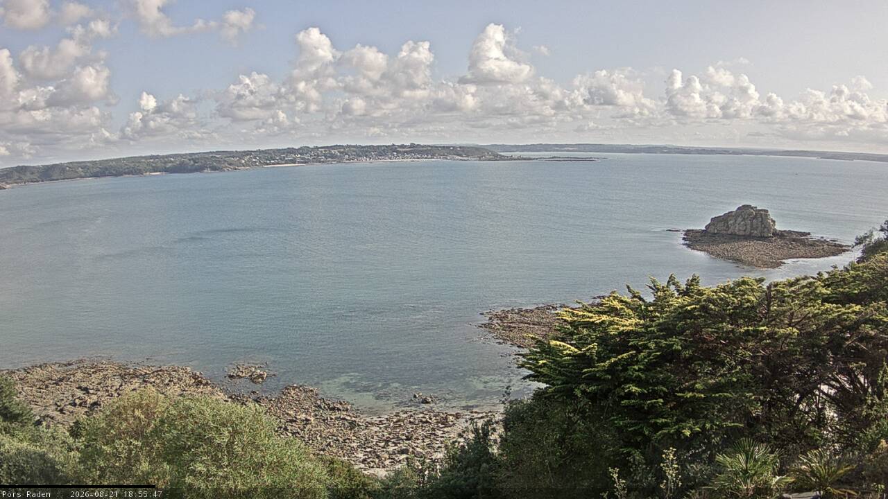 Vue mer en direct de la station