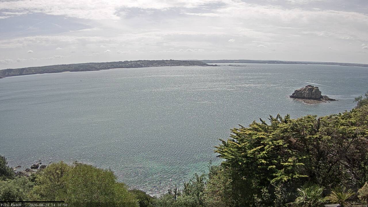 Vue mer en direct de la station