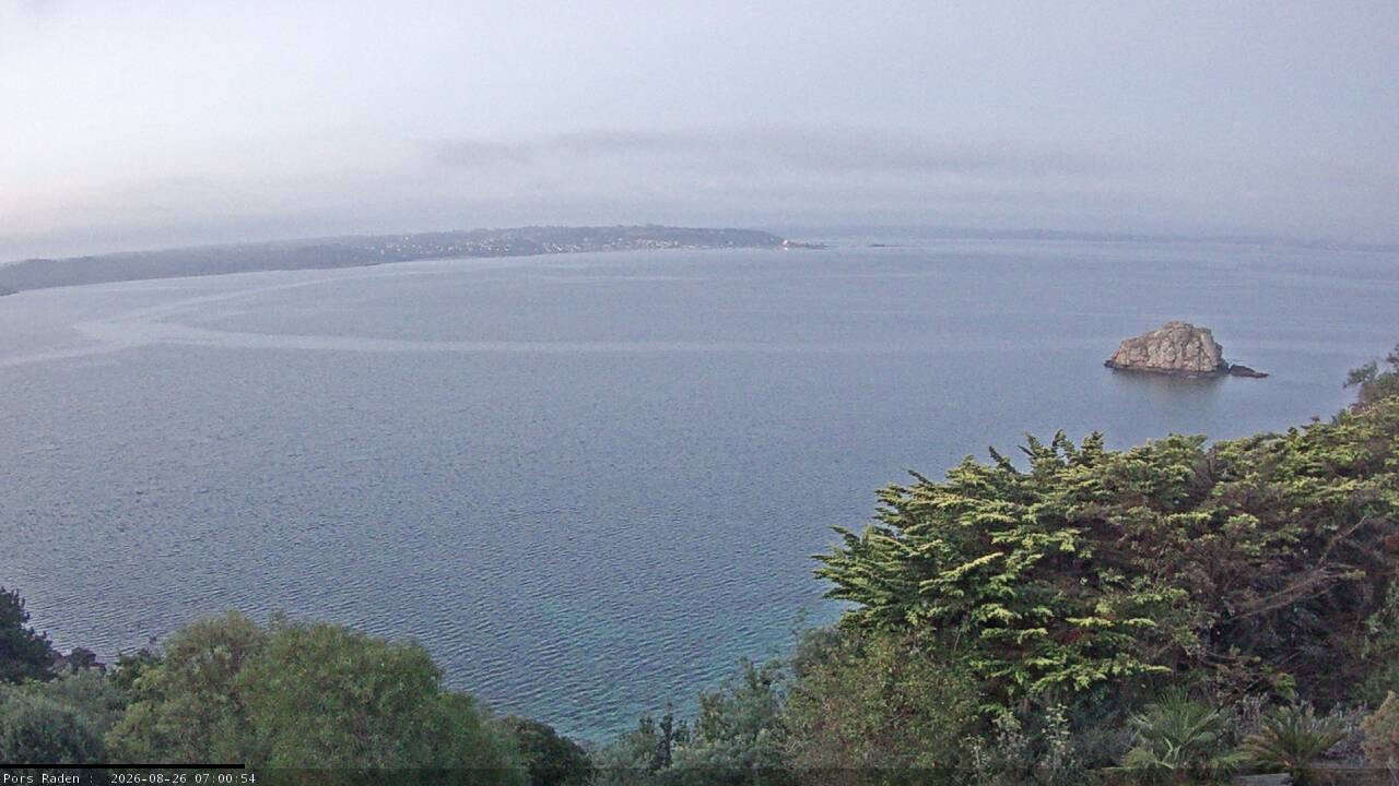 Vue mer en direct de la station