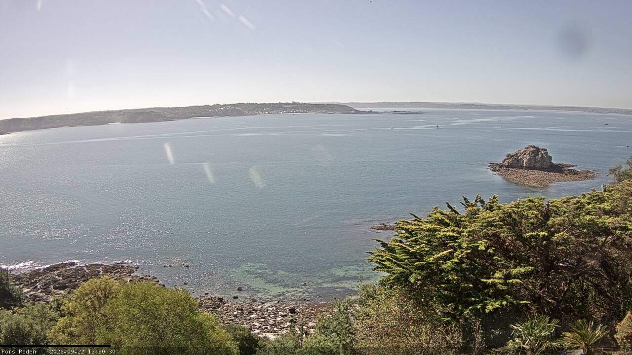 Vue mer en direct de la station