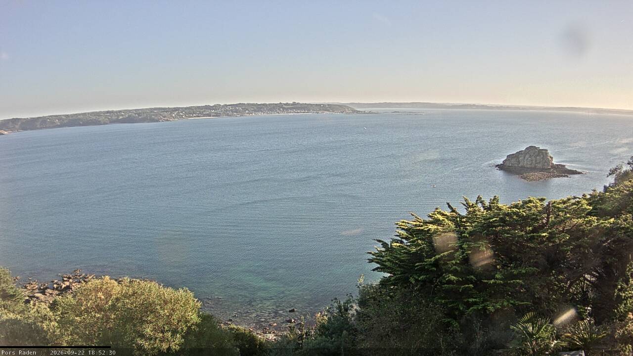 Vue mer en direct de la station