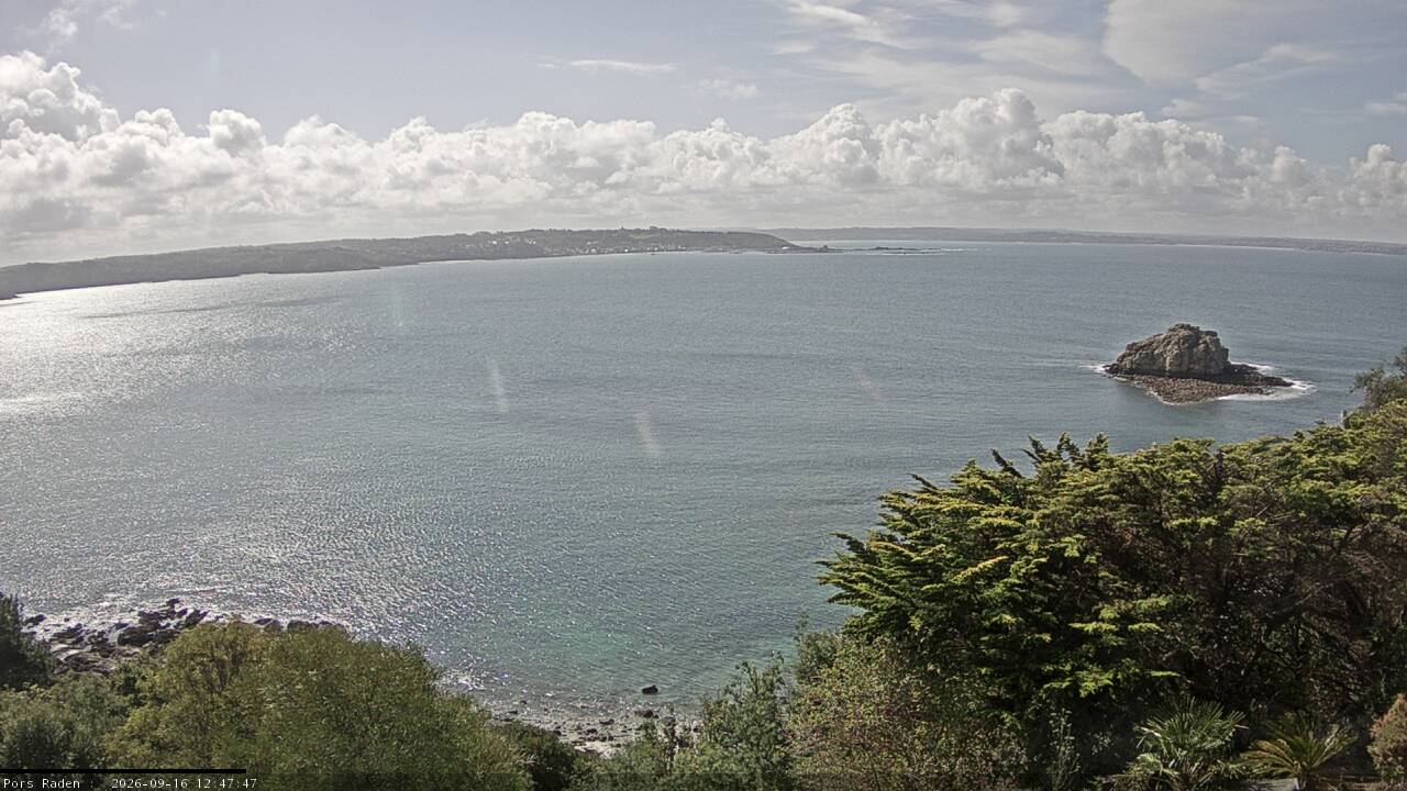 Vue mer en direct de la station