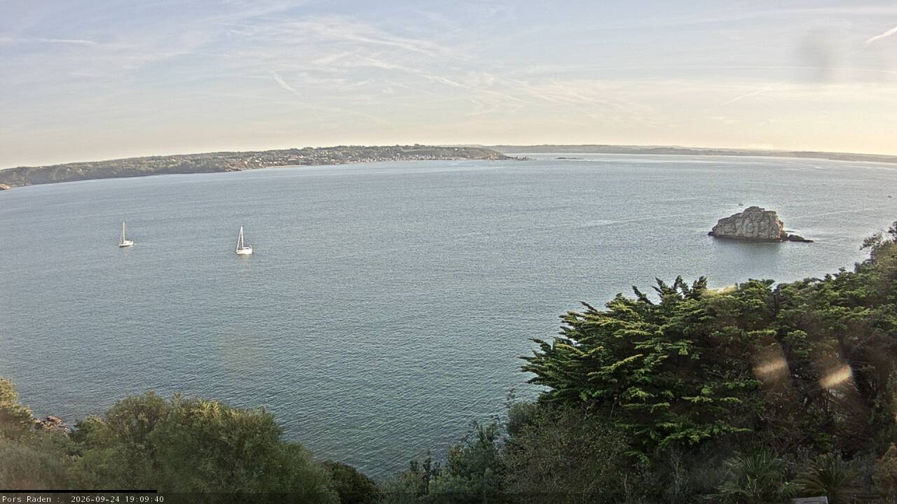 Vue mer en direct de la station