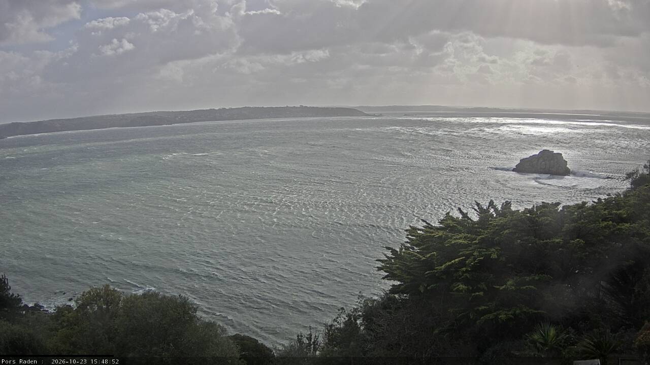 Vue mer en direct de la station