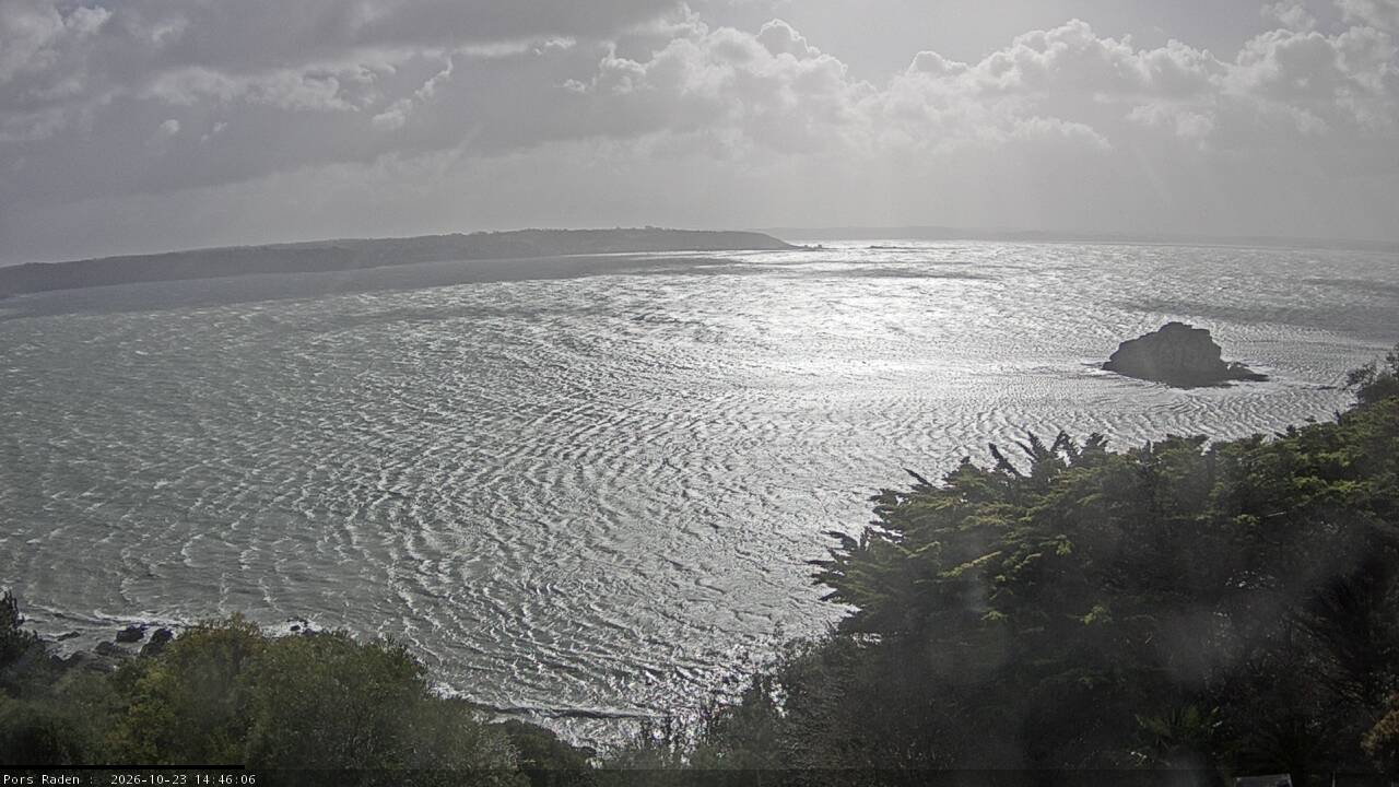 Vue mer en direct de la station